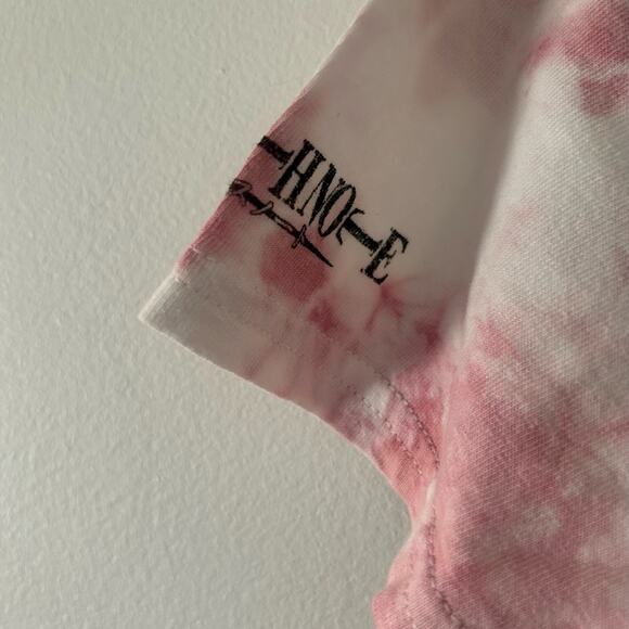 Death Note Panel Pink Tie Dye Cotton Graphic Anime Tee T-Shirt S Small NWOT - Picture 5 of 6